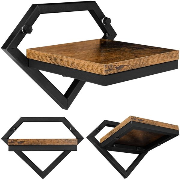 Kwietnik metalowy ścienny czarny Doron loft zdjęcie 1