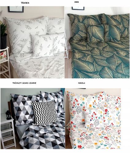 KOMPLET POŚCIELI BAWEŁNIANEJ BAWEŁNA 140x200cm+ 2x70x80 cm na Arena.pl