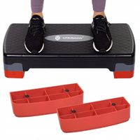 STEP DO ĆWICZEŃ FITNESS AEROBIKU 2 STOPNIE PODEST MODUŁOWY STEPPER