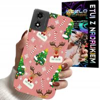 ETUI CASE DO MOTOROLA MOTO E14 - ŚWIĄTECZNE WZORY NA ŚWIĘTA RENIFER MIKOŁAJ