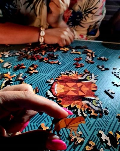 Puzzle z Kotami Drewniane Trudna Układanka 3D Na Prezent 150 elementów L na Arena.pl