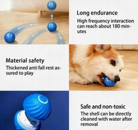 UCIEKAJĄCA PIŁKA DLA PSA SKACZĄCA PIŁKA INTERAKTYWNA ZABAWKA ŁADOWANA USB