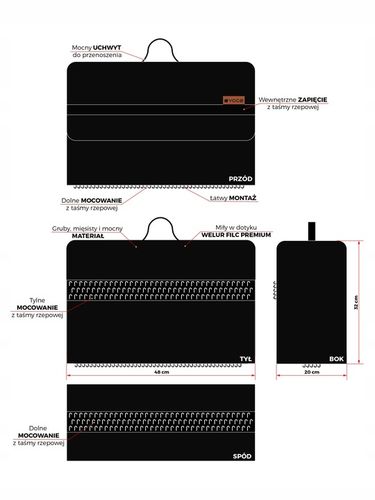 Duża torba vogo narzędzia akcesoria do bagażnika na Arena.pl