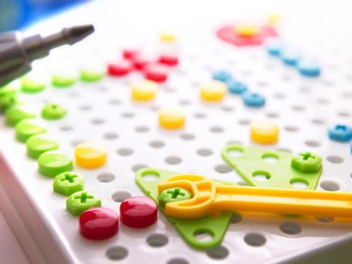Puzzle Klocki w walizce 6w1 + wkrętarka 261 el. na Arena.pl