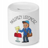 Skarbonka Dla Listonosza Najlepszy Listonosz Z Nadrukiem Ze Zdjęciem