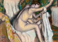 Woman Drying Her Arm, Edgar Degas - plakat 29,7x21 cm