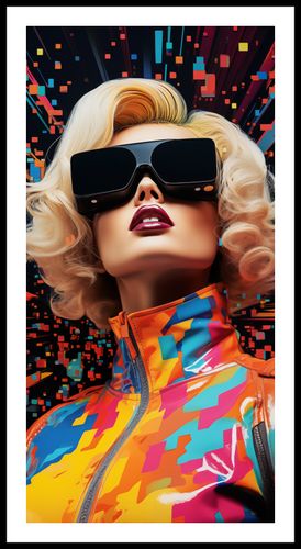 Plakat 50x100cm Retro Futuryzm na Arena.pl