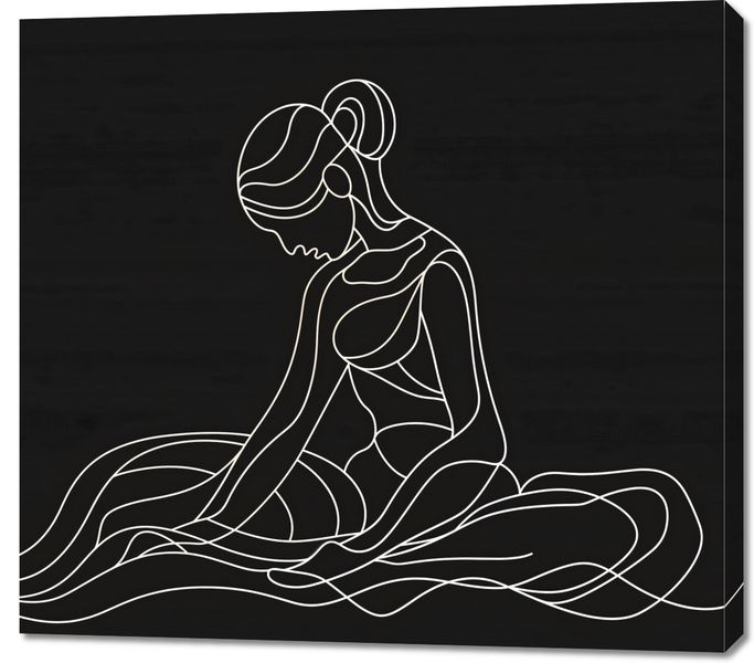 Obraz 100x90cm Pozycja Siedząca zdjęcie 1