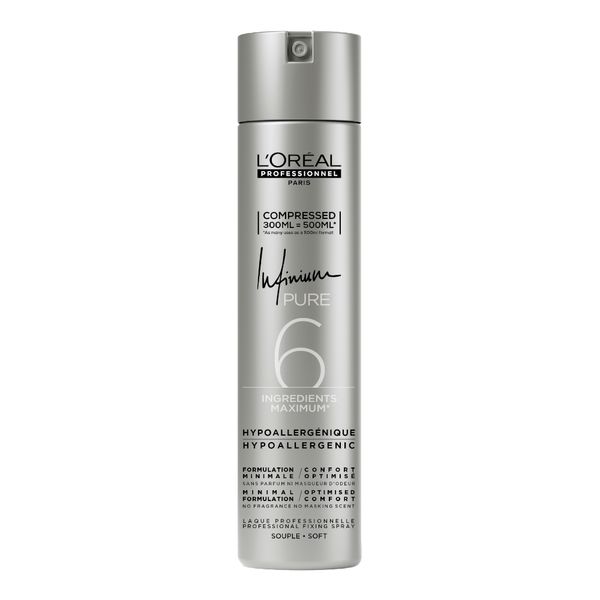 Lakier do włosów Loreal Infinium Pure Soft 300ml zdjęcie 1