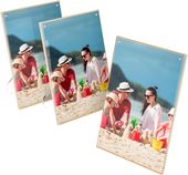 Ramka akrylowa na zdjęcia certyfikaty magnetyczna złota 21,6x28cm 3-pak