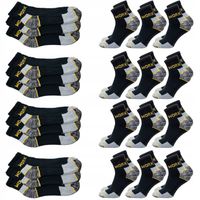 12x Skarpety robocze WORK EKO KRÓTKIE mocne polskie skarpetki frotte 39-42