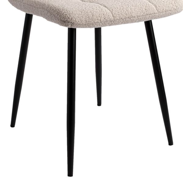 Krzesło boucle DENVER teddy beżowe zdjęcie 7