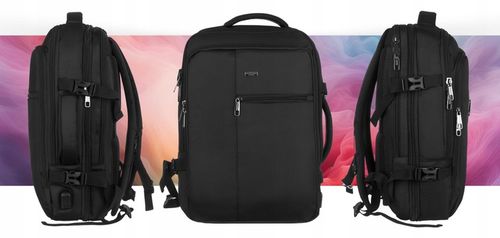 Plecak podróżny turystyczny wielofunkcyjny port USB Peterson bagaż kabinowy na Arena.pl