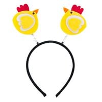 OPASKA WIELKANOCNA NA GŁOWĘ WŁOSY KURCZACZEK KURCZACZKI FILC ŻÓŁTA
