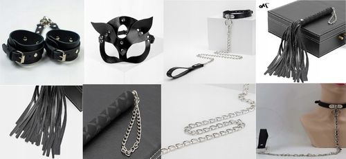 KOMPLET BIELIZNA EROTYCZNA SEXY CZARNA SKÓRZANA S na Arena.pl