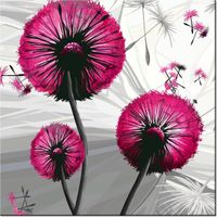 40CM 40CM OBRAZEK DMUCHAWCE AMARANCIE DRUK PŁÓTNO OBRAZ