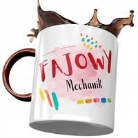 Kubek Bordowy Dla Mechanika Fajowy Mechanik Z Nadrukiem Ze Zdjęciem