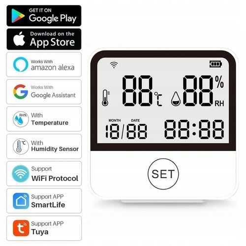 Stacja pogodowa WiFi Termometr Higrometr ZDALNY DOSTĘP Zegar Aplikacja na Arena.pl