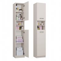 Szafka Łazienkowa Słupek 32 cm MARBELA 1.0 Regał Słupek 2 Drzwi KASZMIR BEŻ