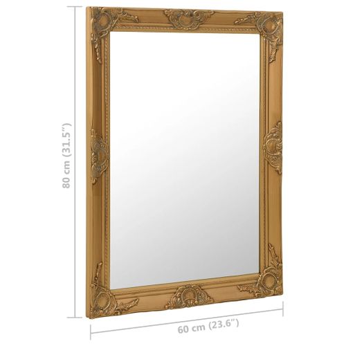 Lustro ścienne w stylu barokowym, 60x80 cm, złote na Arena.pl