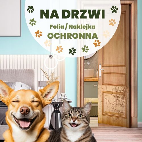 FOLIA OCHRONNA Drzwi Meble PRZECIW DRAPANIU Samoprzylepna BEZBARWNA 100x50 na Arena.pl