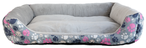 Legowisko dla psa szare M prostokątne PAWPRINT 51x39cm na Arena.pl