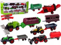 Zestaw pojazdów rolniczych LeanToys 12 szt.