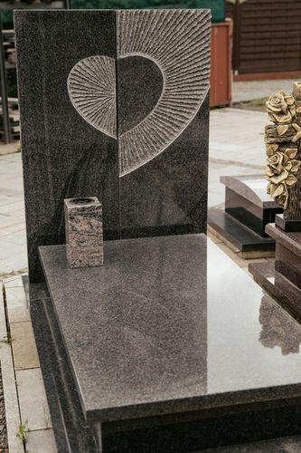 Ekskluzywny Wazon Granitowy na Grób Wazon na Pomnik (Himalaya) 28cm na Arena.pl