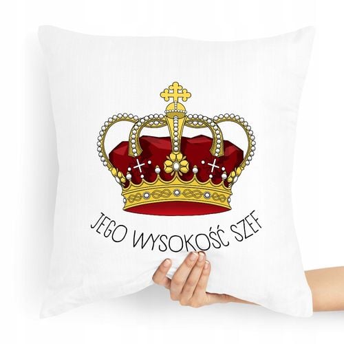 Poduszka Prezent Dla Szefa Jego Wysokość Szef Z Nadrukiem Ze Zdjęciem na Arena.pl