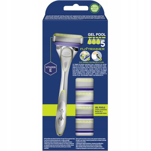Zestaw do Golenia WILKINSON Hydro 5 Skin Sensitive 4x Wkłady + Rączka na Arena.pl