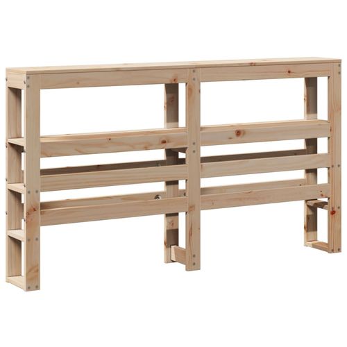 Wezgłowie do łóżka, z półkami, 160 cm, lite drewno sosnowe na Arena.pl