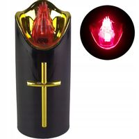 DUŻA ŚWIECA LED NA BATERIE WKŁAD DO ZNICZY 12,5cm DO ZNICZA WKŁADY