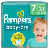 Pieluszki Pieluchy Pampers Baby-Dry Rozmiar 7 31 szt.