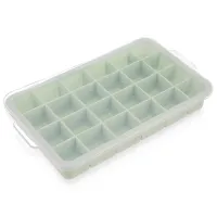 Foremka Silikonowa Forma do Dużych Kostek Lodu Lód Duże Kostki XL Pokrywka