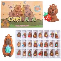 Kalendarz Adwentowy KAPIBARA Zabawki Figurki Breloczki 24 szt. PREZENT