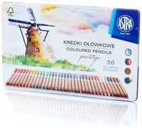 KREDKI OŁÓWKOWE 36k PRESTIGE w metalowym pudełku