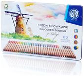KREDKI OŁÓWKOWE 36k PRESTIGE w metalowym pudełku
