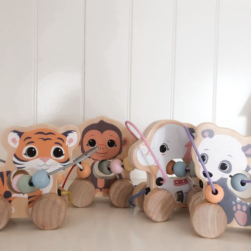 JOUECO : Drewniany labirynt przeplatanka tygrysek na Arena.pl