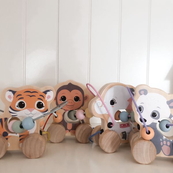 JOUECO : Drewniany labirynt przeplatanka tygrysek zdjęcie 2