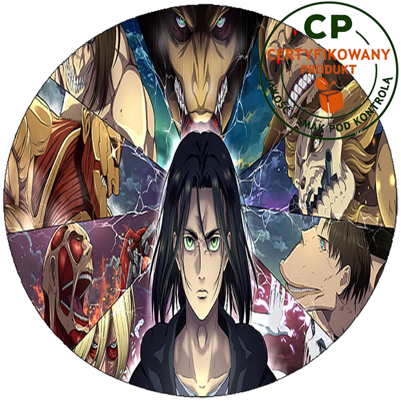 Opłatek na tort Atak Tytanów - Attack of Titans zdjęcie 1