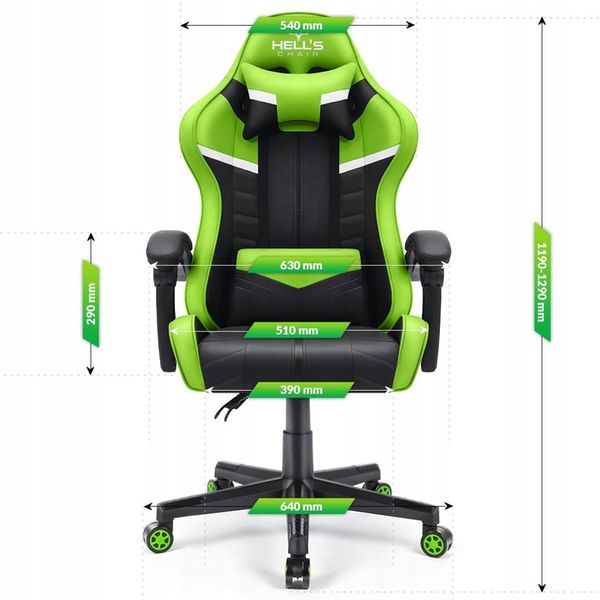 FOTEL GAMINGOWY DLA GRACZA BIUROWY HELL'S zdjęcie 3