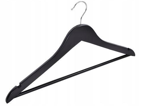 WIESZAK NA UBRANIA DREWNIANY CZARNY WIESZAKI UBRANIOWE KOMPLET LOFT na Arena.pl