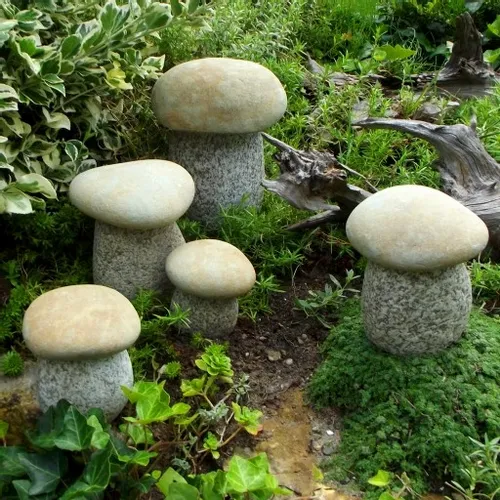 ozdobne kamienie figurki ekologiczne grzyby 5 szt na Arena.pl