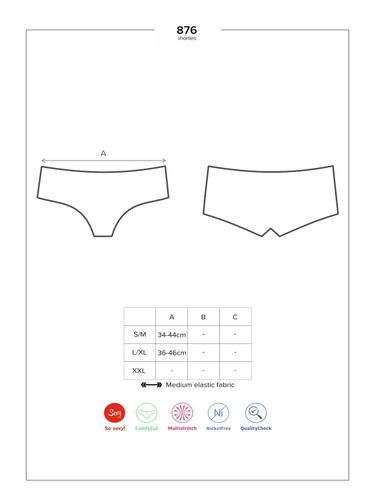 876-sho-1 szorty czarne l/xl obsessive na Arena.pl