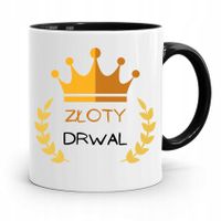 Dla Drwala Rębacza Kubek Czarny Prezent Urodziny Z Nadrukiem Ze Zdjęciem