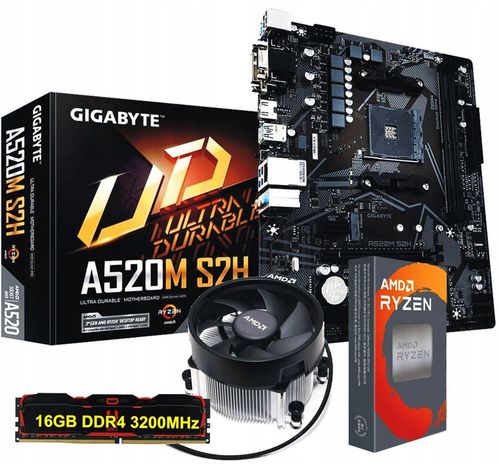 Zestaw Procesor AMD Ryzen 5 +Płyta AM4 +16 GB DDR4 na Arena.pl