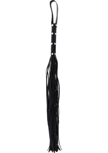 long studded flogger whip black na Arena.pl