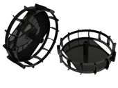 HECHT 8001004 METALOWE KOŁA ŁOPATKOWE 2 SZTUKI DO GLEBOGRYZARKI HECHT 785, 790, 795, 790BS