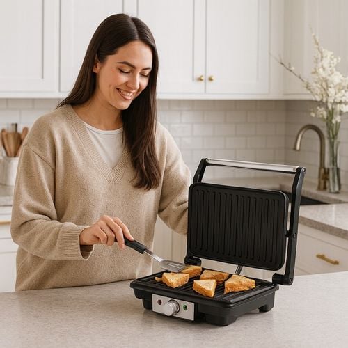 Grill elektryczny opiekacz Riwall Soczysty panini 1800W na Arena.pl