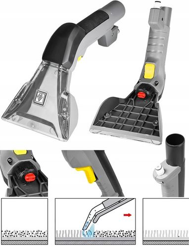 ODKURZACZ PIORĄCY PUZZI 8/1 KARCHER NOWA SSAWKA DO PRANIA ZESTAW na Arena.pl